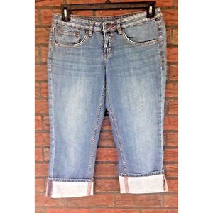 Buffalo David Bitton Cropped Jeans 29 x 24 Pharo Flap Pocket Capri Stretch Pants